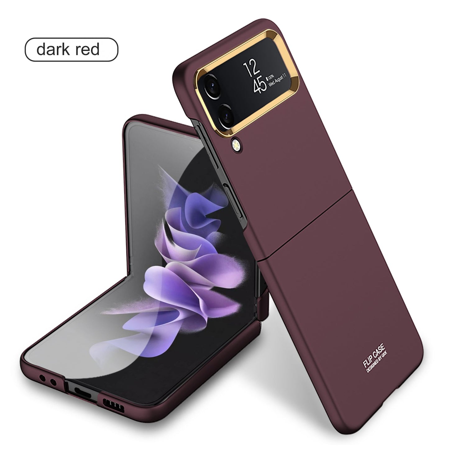 PC Folding Case For Samsung Galaxy Z Flip 4 5G Phone Case Ultra-thin Anti Fingerprint Camera Protective elegant shell for flip4