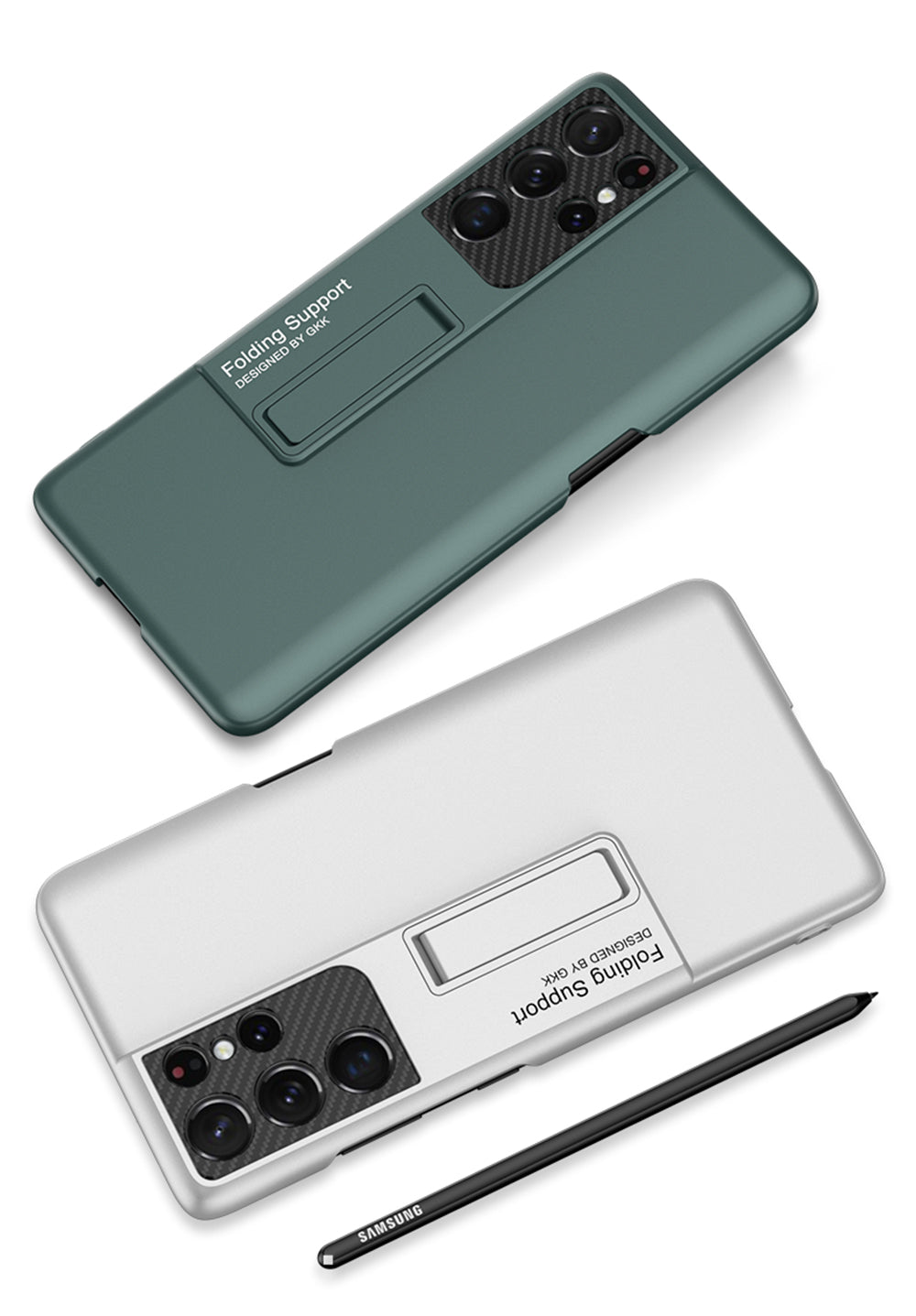 Case for Samsung Galaxy S21 S22 Plus Ultra Ultra-Slim Shockproof Side Pen Stand Plastic Cover For Galaxy S21 S22 Ultra