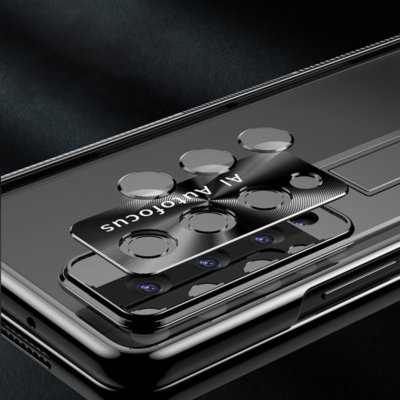 Magnetic Double Hinge Case For Samsung Galaxy Z Fold4 5G With Film Protector and Stylus
