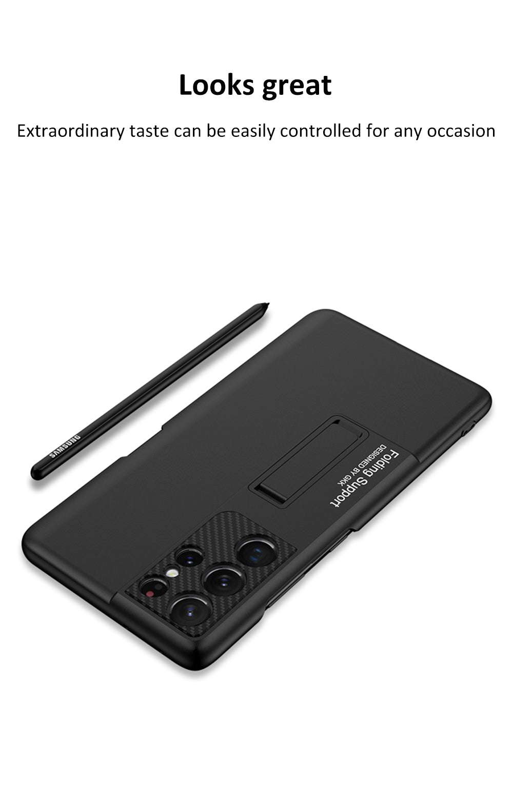 Case for Samsung Galaxy S21 S22 Plus Ultra Ultra-Slim Shockproof Side Pen Stand Plastic Cover For Galaxy S21 S22 Ultra