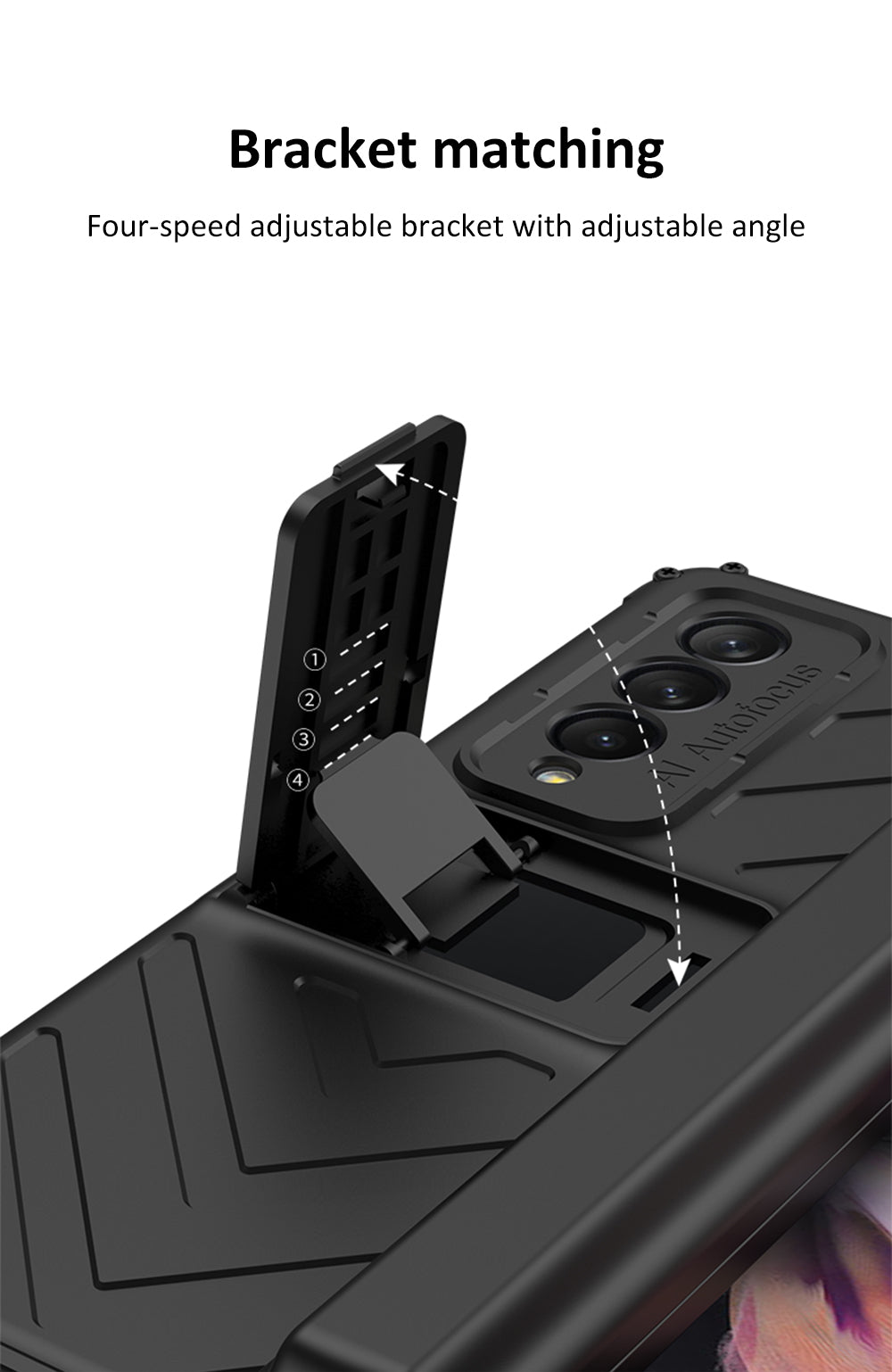 All-included Magnetic Hinge Screen Glass Case For Samsung Galaxy Z Fold 3 Case Slide Pen Holder Cover For Galaxy Z Fold3 5G