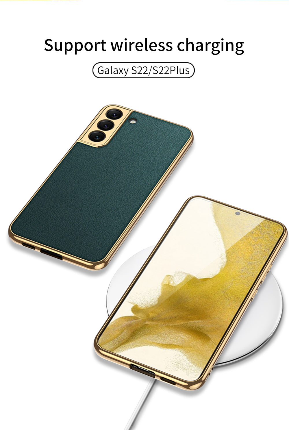 Plating Leather Case For Samsung Galaxy S22 Plus Ultra Case Lens Protection Soft Cover For Samsung S22 Ultra Plus