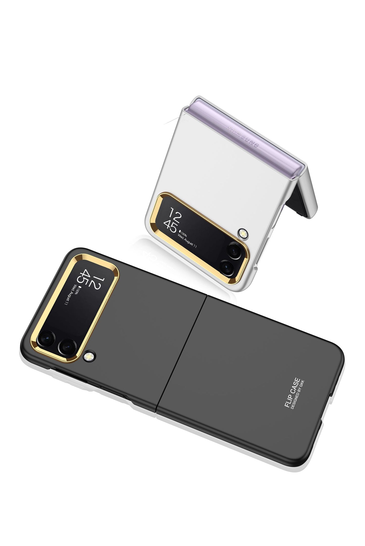 PC Folding Case For Samsung Galaxy Z Flip 4 5G Phone Case Ultra-thin Anti Fingerprint Camera Protective elegant shell for flip4