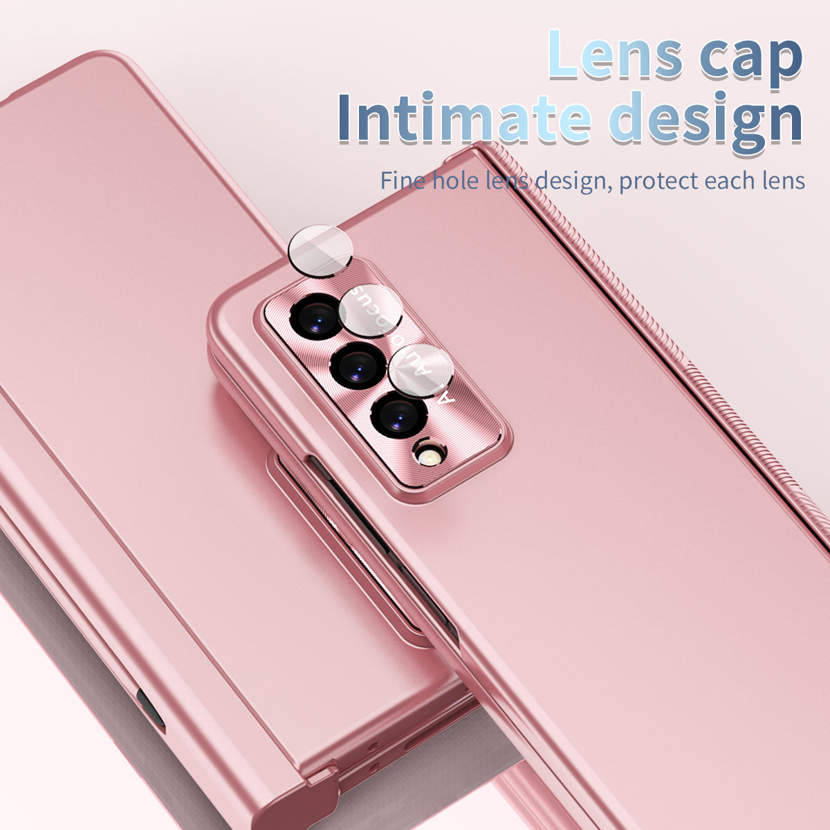 Electroplated Samsung Galaxy Z Fold4 5G Case with Tempered Glass Film and Stylus