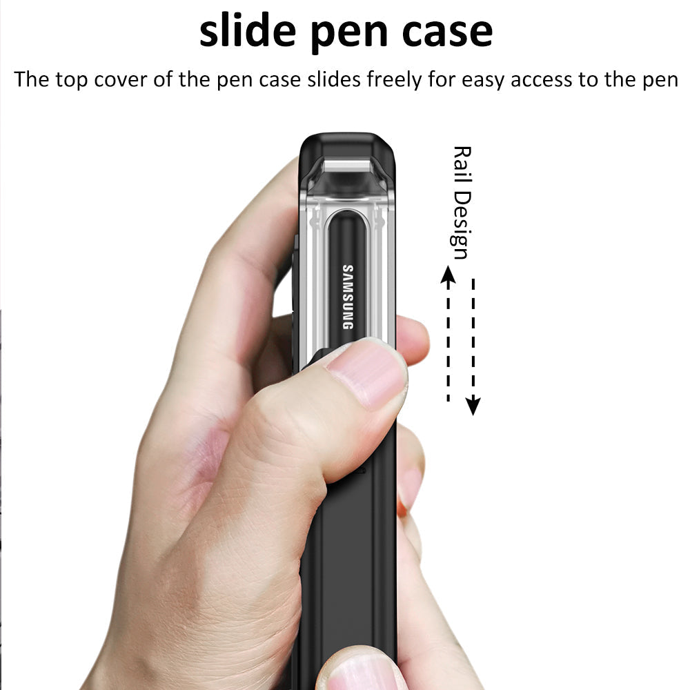 Shockproof Armor Case For Samsung Galaxy Z Fold4 5G Cover With Magnetic Hinge Slide Pen Slot & Film