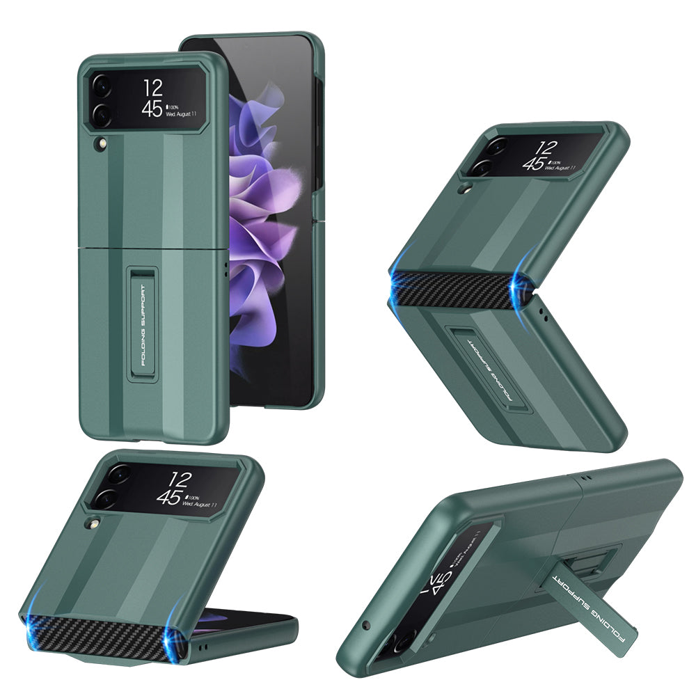 Full Protection Shockproof Phone Case With Folding Stand For Samsung Galaxy Z Flip4 5G