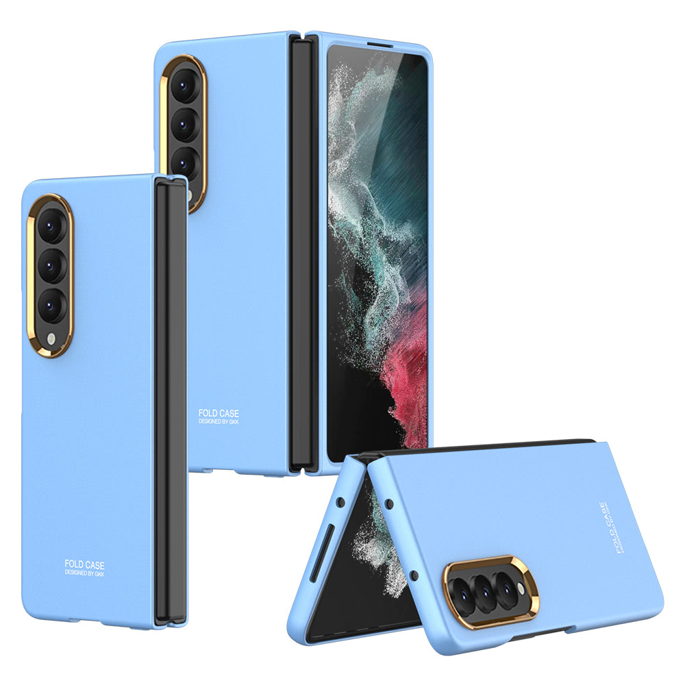 Full-Protection Hard Case With Electroplated lens Frame For Samsung Galaxy Z Fold4 5G