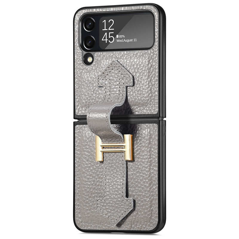 Ultra-Thin Folding Leather Samsung Galaxy Z Flip4 5G Case