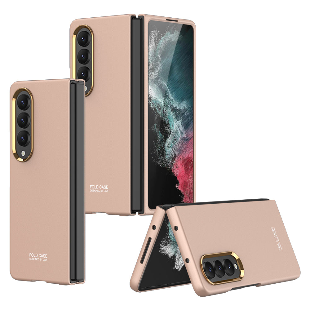 Full-Protection Hard Case With Electroplated lens Frame For Samsung Galaxy Z Fold4 5G