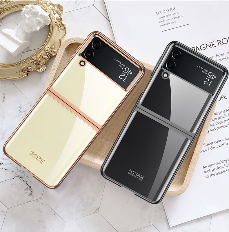 Ultra-thin Electroplated Transparent Samsung Galaxy Z Flip4  Hard Cover