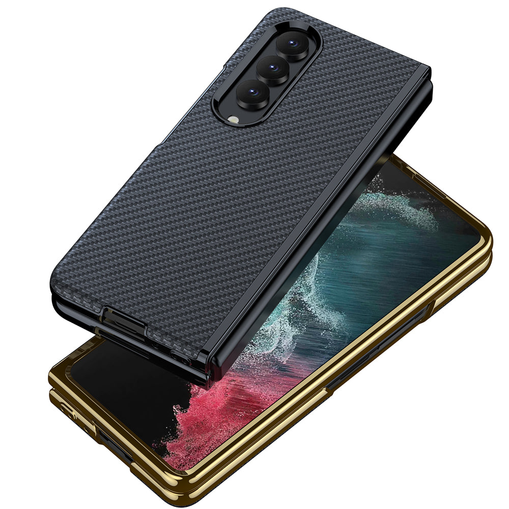 Electroplated Samsung Galaxy Z Fold4 5G Leather Case