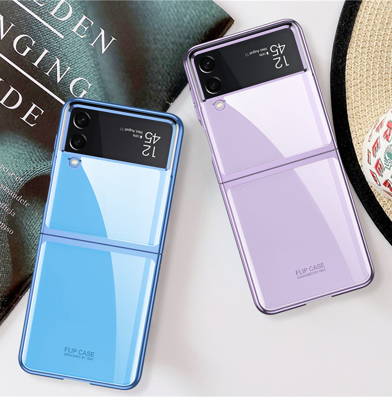 Ultra-thin Electroplated Transparent Samsung Galaxy Z Flip4  Hard Cover