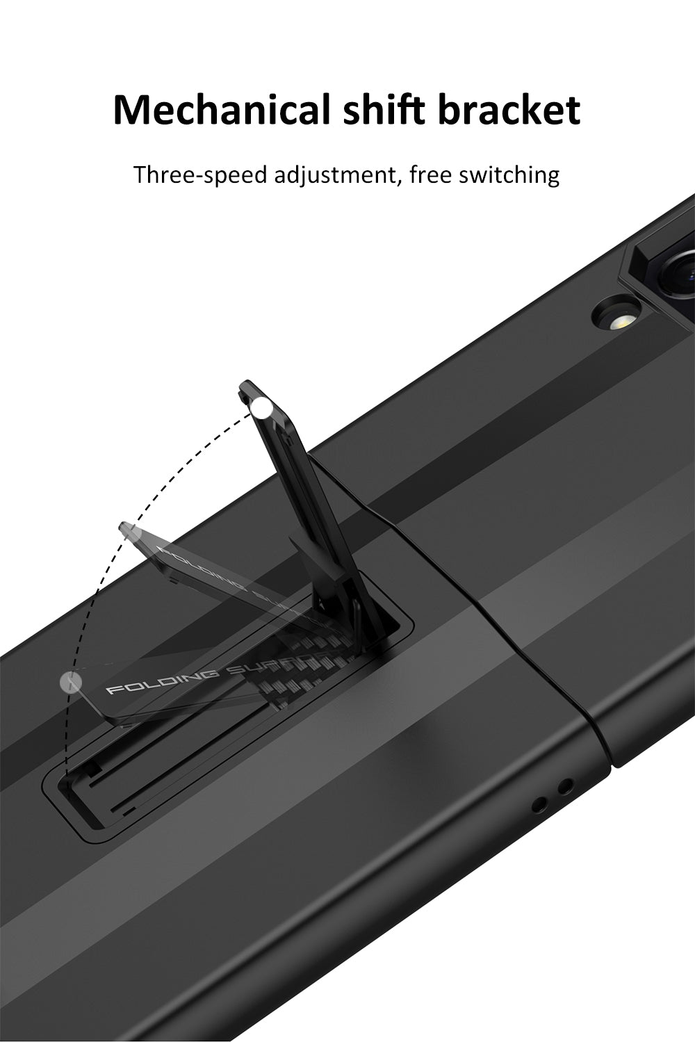 Full Protection Shockproof Phone Case With Folding Stand For Samsung Galaxy Z Flip4 5G