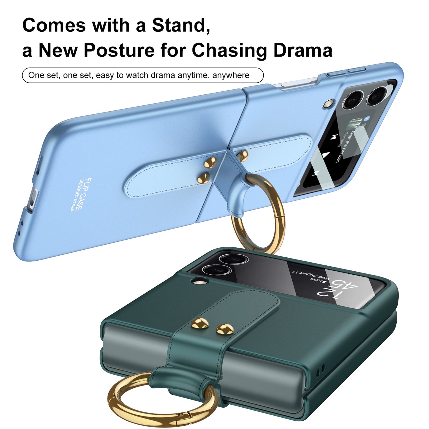Samsung Galaxy Z Flip4 Ultra-Thin Hard Cover with Ring