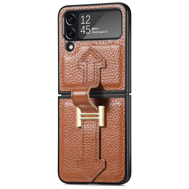 Ultra-Thin Folding Leather Samsung Galaxy Z Flip4 5G Case