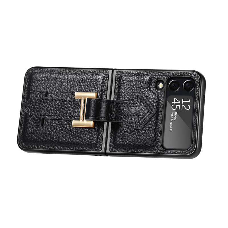 Ultra-Thin Folding Leather Samsung Galaxy Z Flip4 5G Case