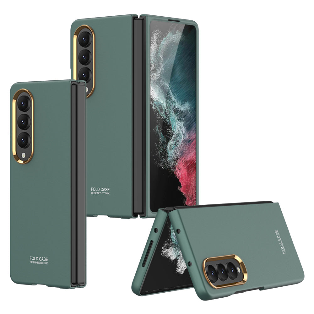 Full-Protection Hard Case With Electroplated lens Frame For Samsung Galaxy Z Fold4 5G