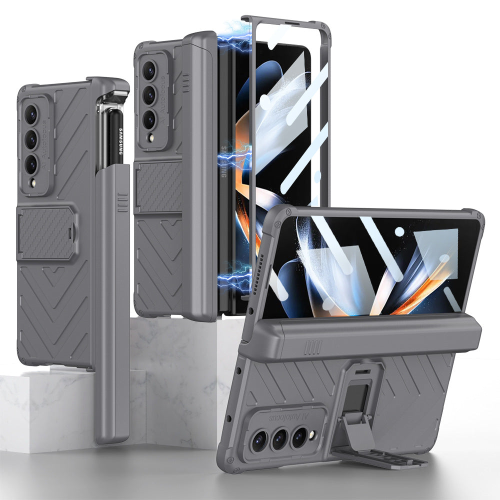 Magnetic Samsung Galaxy Z Fold4 5G Case Hinge Full Protect With Slide Pen Slot