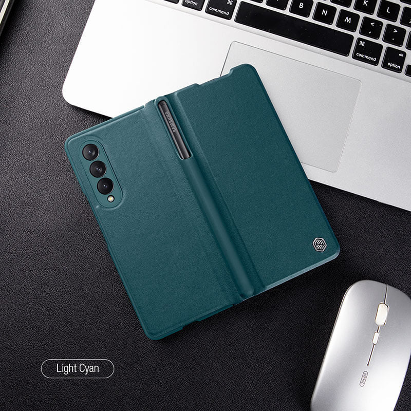 Full Protect Leather Case For Samsung Galaxy Z Fold4 5G with Spen Slot