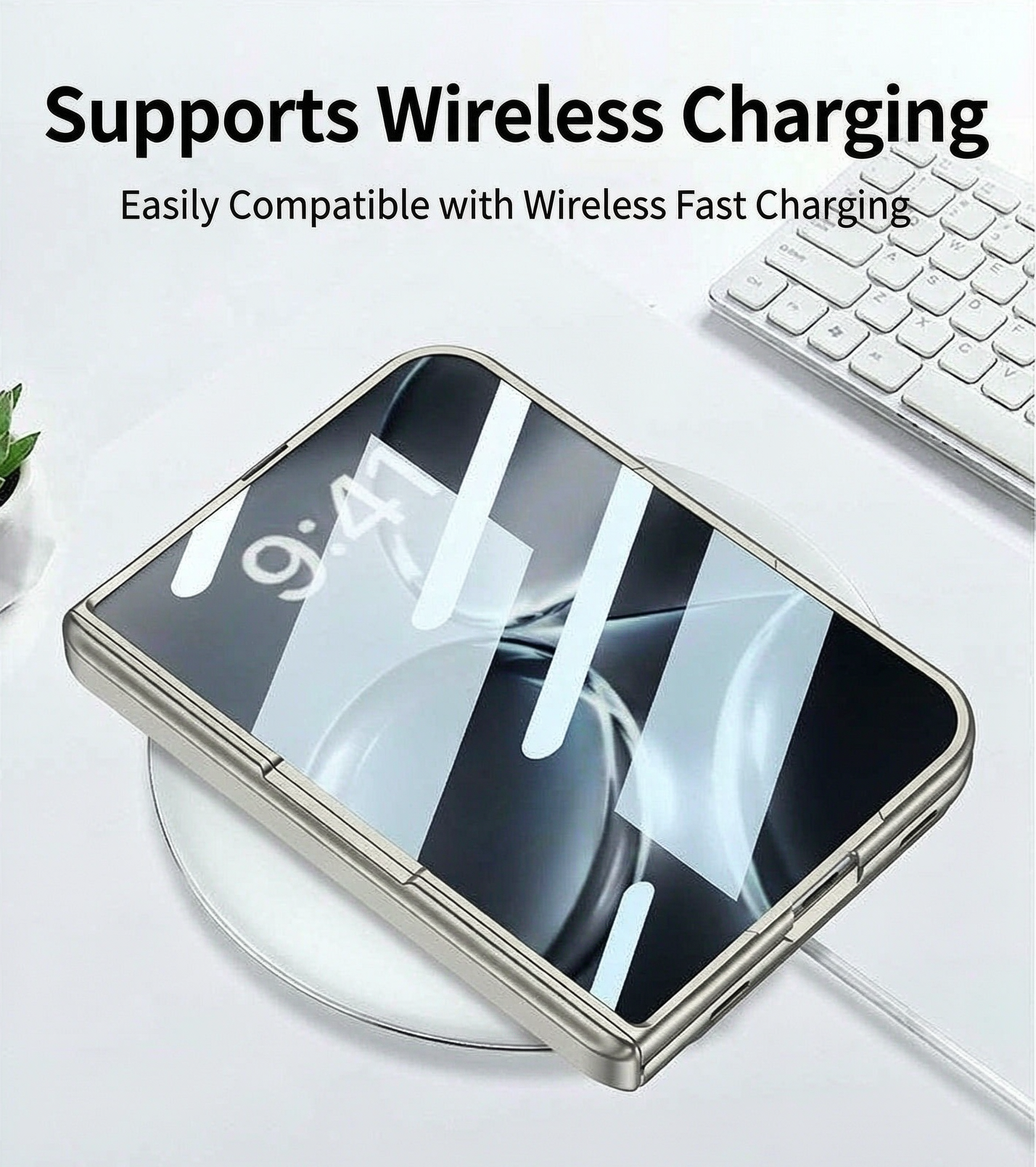 Apple Magnetic Leather Frame Stand All-included Screen Glass Film Vintage Leather Phone Case For iPhone Fold/Ultra