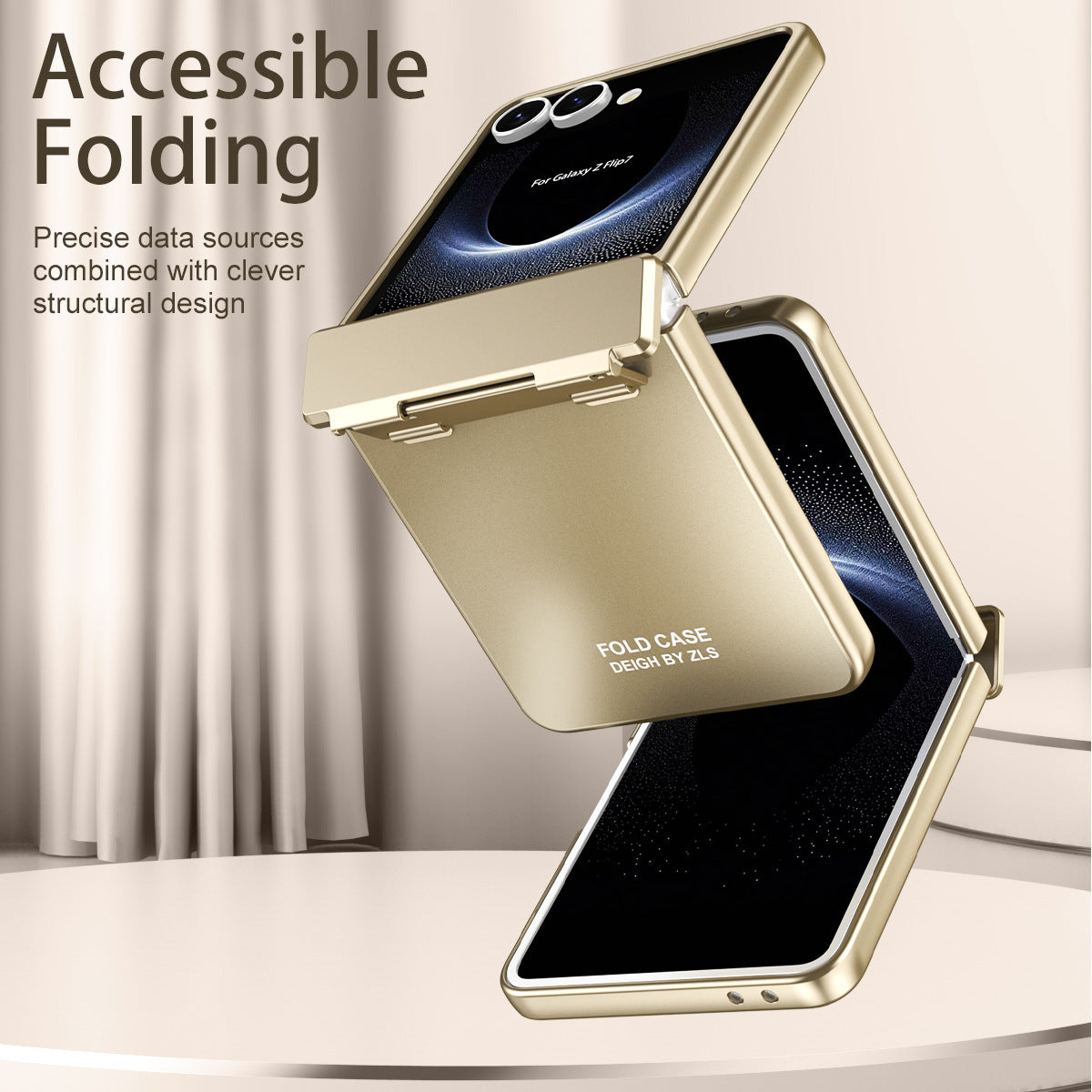Enhanced Version of Hinge Folding Shell Case For Samsung Galaxy Z Flip7/Flip6/Flip5