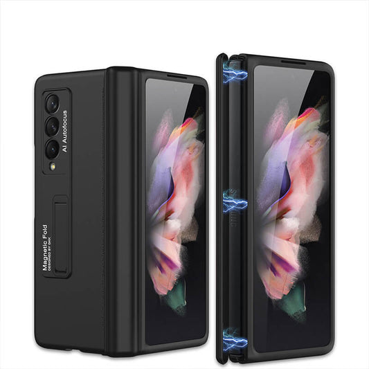 Magnetic Frame Plastic Stand All-included Case For Samsung Galaxy Z Fold 3 5G