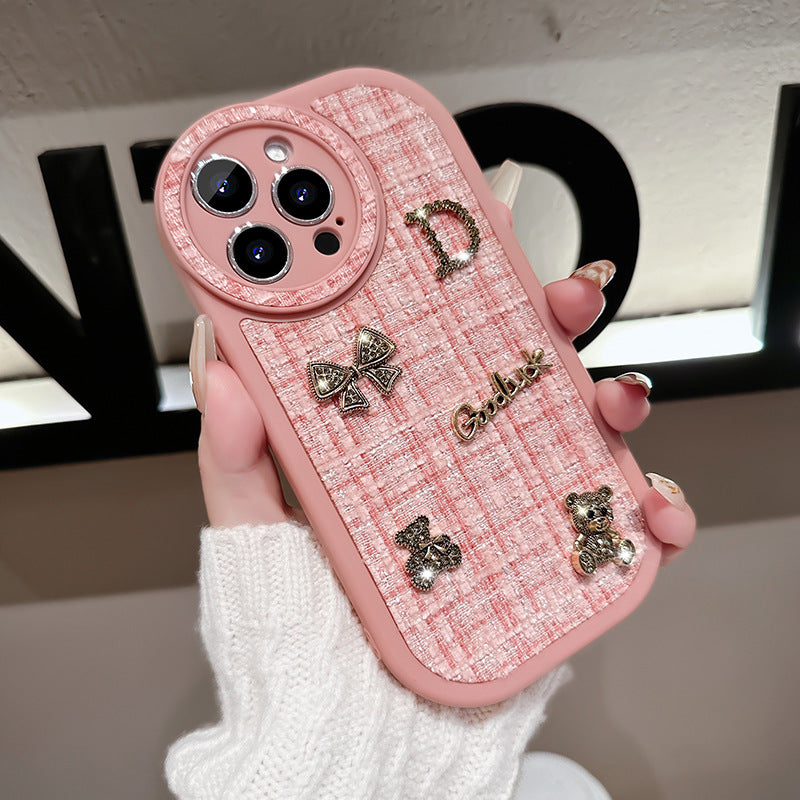 Stylish Plush fabrics Cute Phone Case For Apple