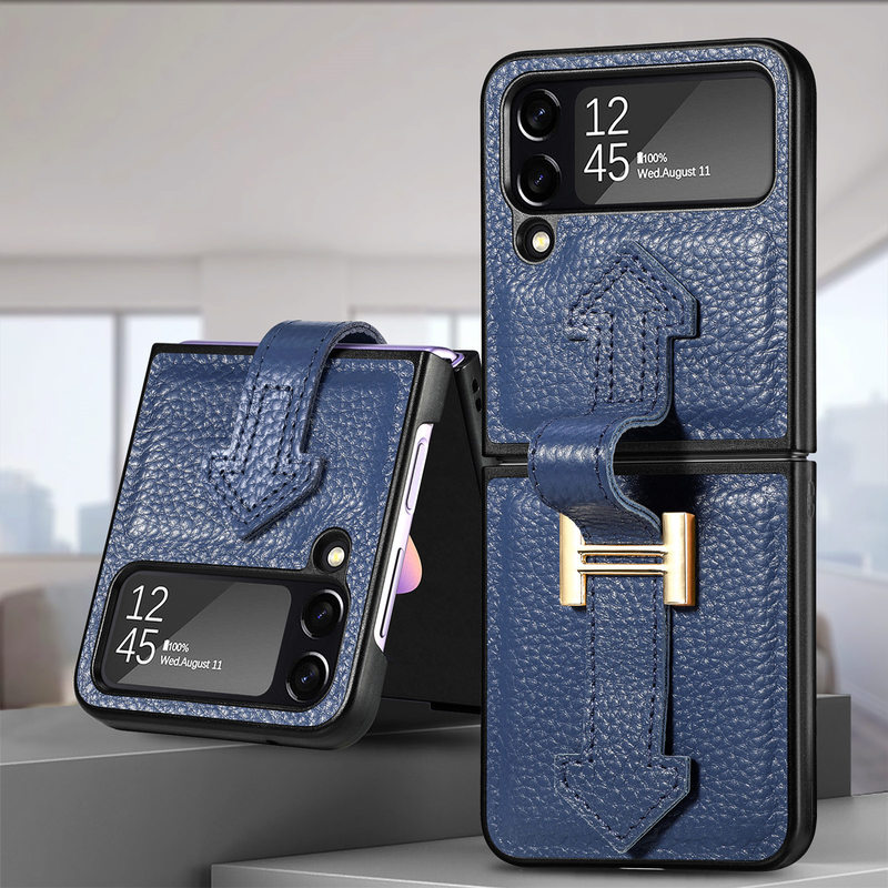 Ultra-Thin Folding Leather Samsung Galaxy Z Flip4 5G Case