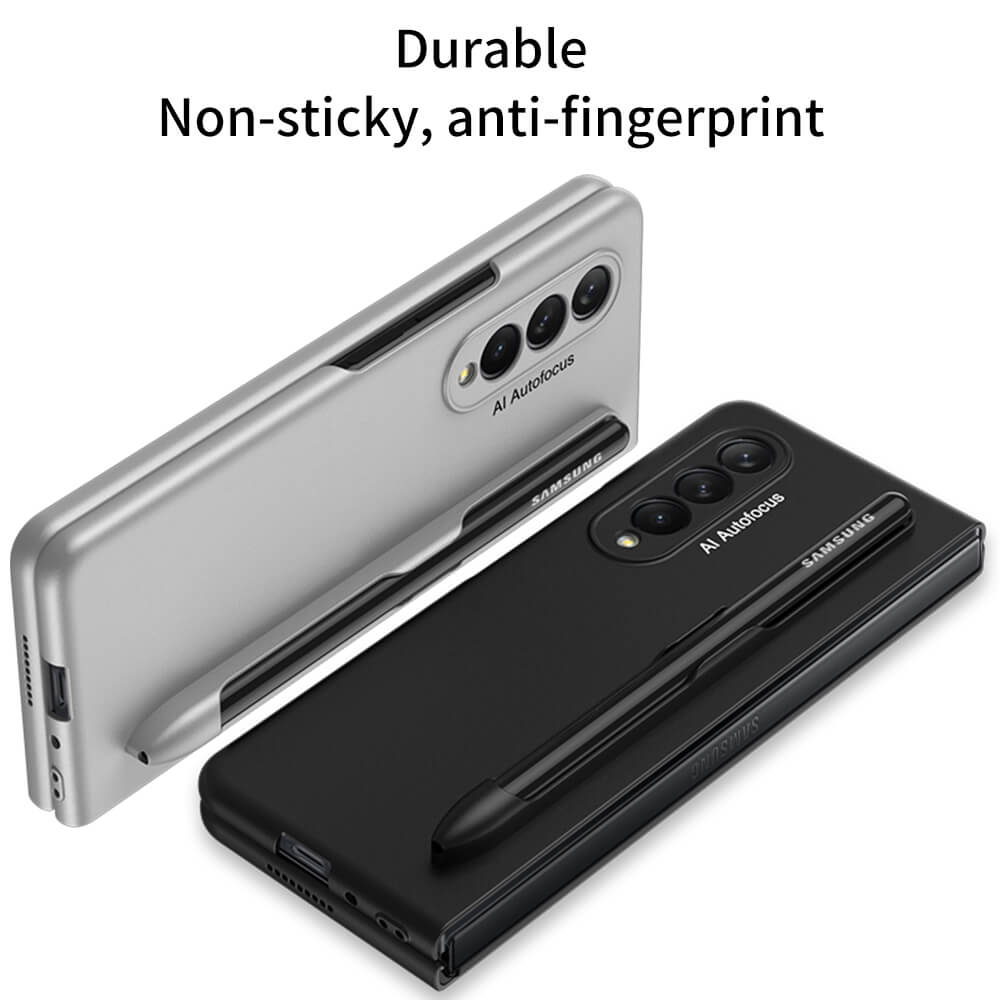 Ultra-thin Pen Slot Business Case for Samsung Galaxy Z Fold 3 5G