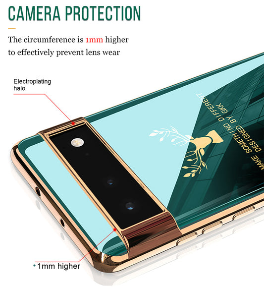 Luxury Deer Pattern Camera All-inclusive Soft Case For Google Pixel 6(Pro)