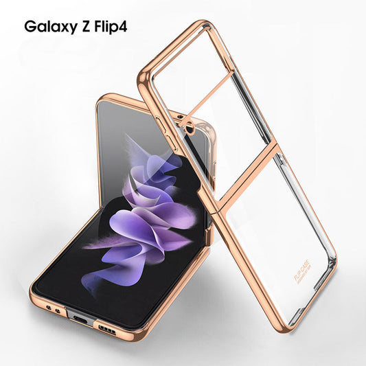Electroplated Transparent Samsung Galaxy Z Flip4  Hard Cover