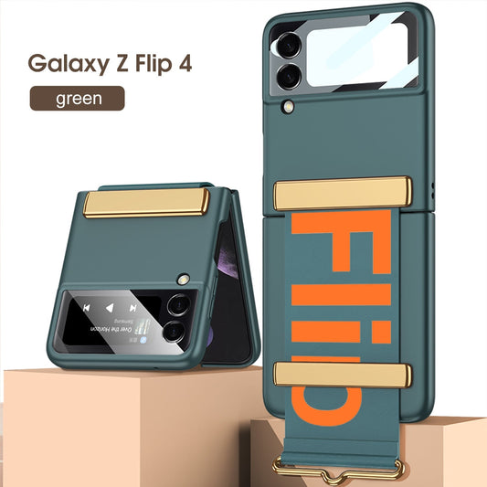 Samsung Galaxy Z Flip4 5G Electroplated Hard Cover with Strap
