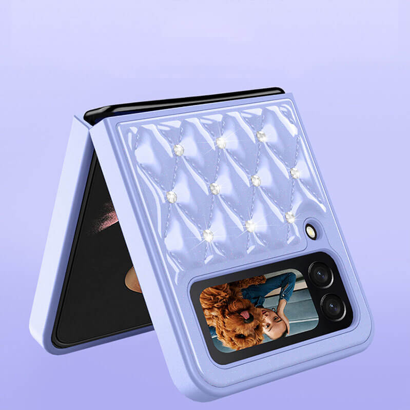 Creative Electroplating Diamond Protective Cover For Samsung Galaxy Z Flip 3 5G pphonecover