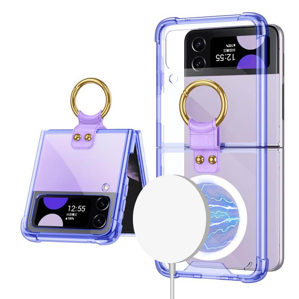Galaxy Z Flip3 Flip4 Magnetic MagSafe Airbag Anti-fall Wireless Charging Phone Case - GiftJupiter