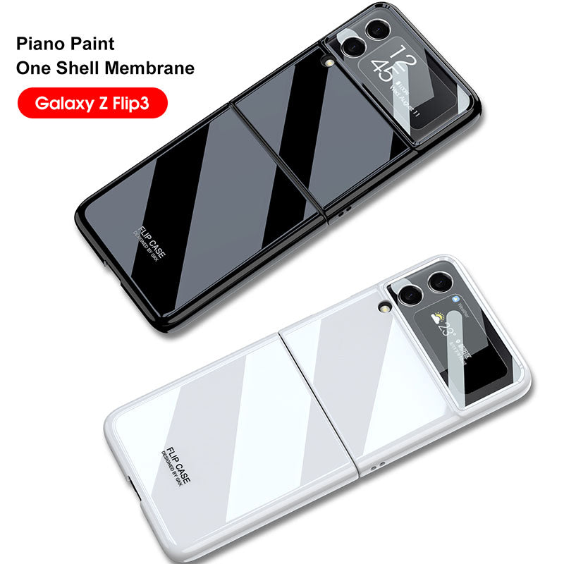 Galaxy Z Flip3 Piano Paint Shell Film Integrated Case For Samsung