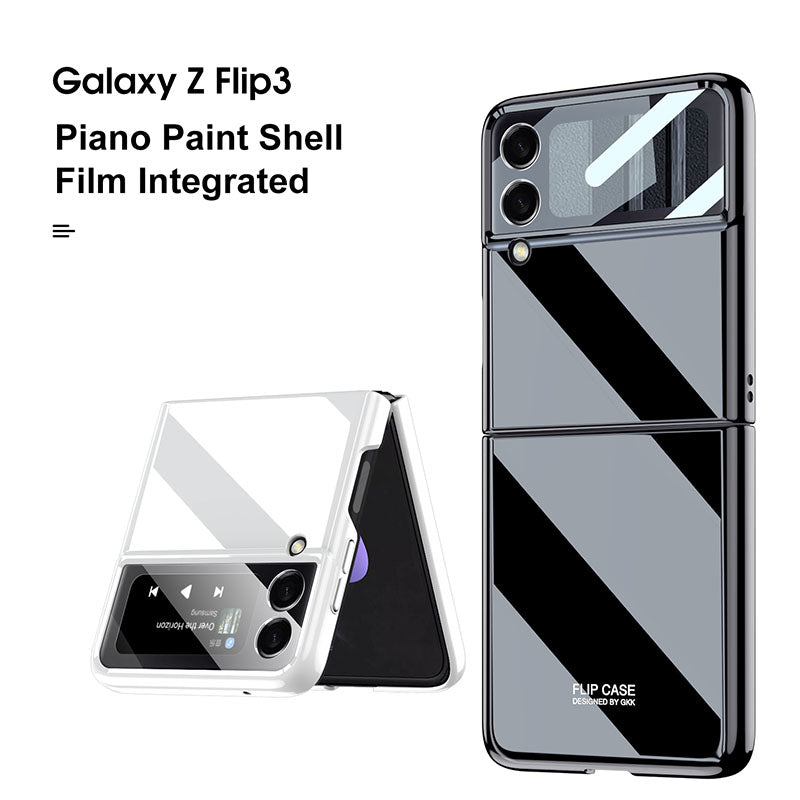 Galaxy Z Flip3 Piano Paint Shell Film Integrated Case For Samsung