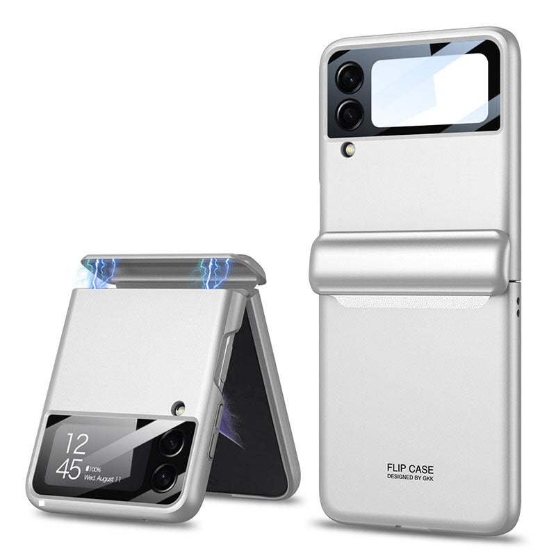 Magnetic All-included Shockproof Plastic Hard Cover For Samsung Galaxy Z Flip 3 5G