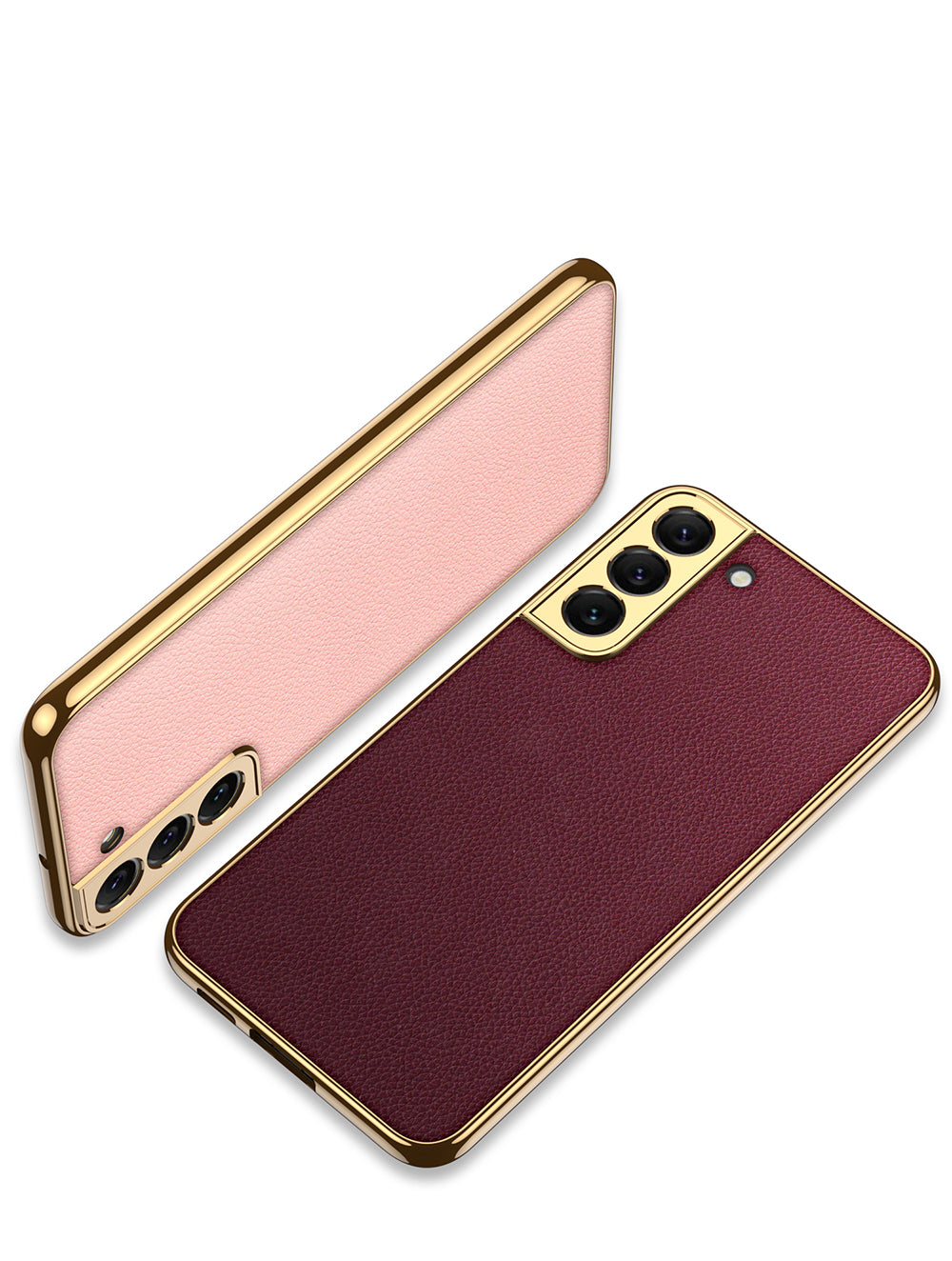 Plating Leather Case For Samsung Galaxy S22 Plus Ultra Case Lens Protection Soft Cover For Samsung S22 Ultra Plus