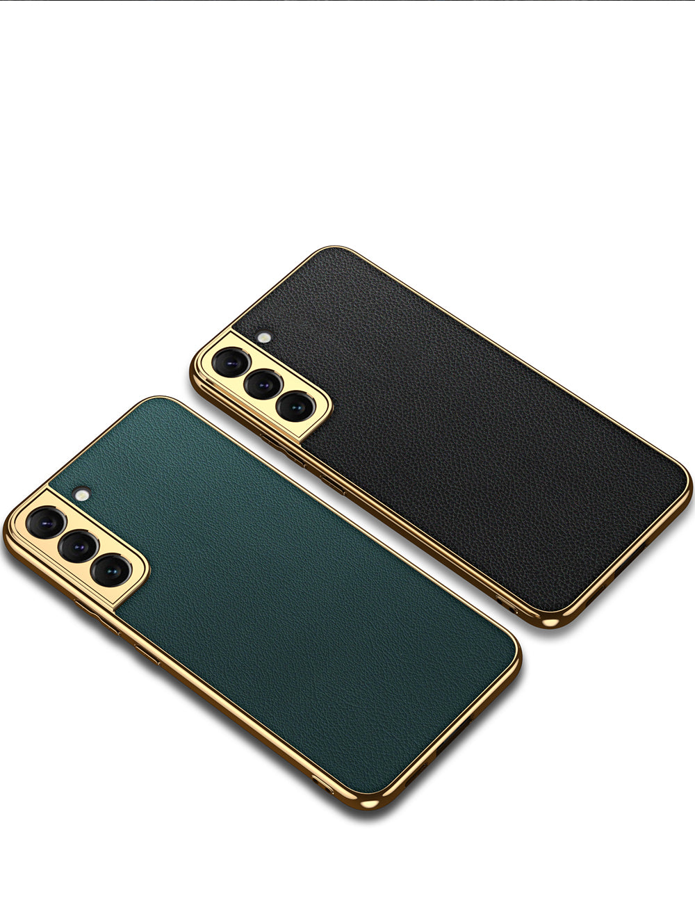 Plating Leather Case For Samsung Galaxy S22 Plus Ultra Case Lens Protection Soft Cover For Samsung S22 Ultra Plus