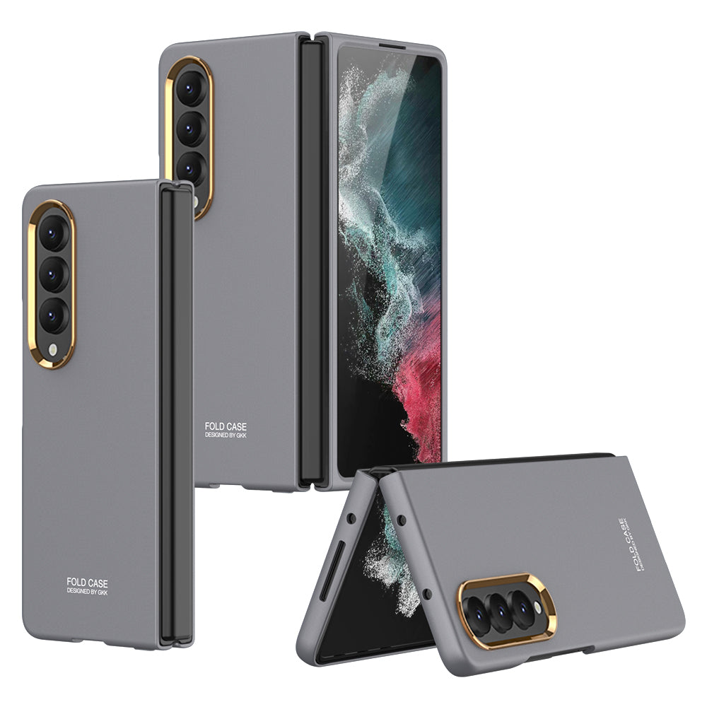 Full-Protection Hard Case With Electroplated lens Frame For Samsung Galaxy Z Fold4 5G